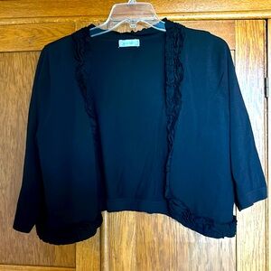 Dressbarn formal dress cover up. Great condition use doe formal occasion black